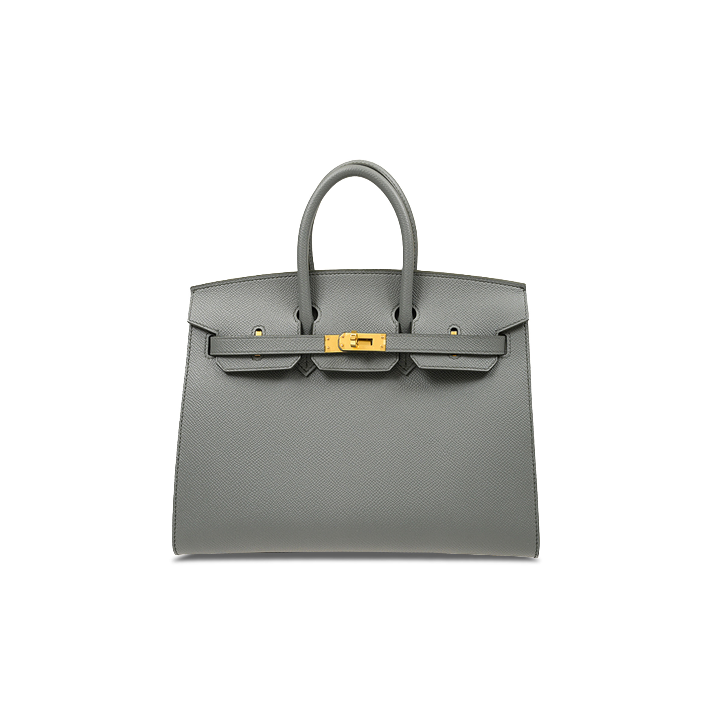 HERMES MASTER BIRKIN 25 EPSOM LEATHER ALMOND GREEN GOLD BUCKLE LUXURY BAG BK2563EPGPO (25*20*13cm)